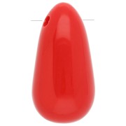 Acrylic pear pendant 33x18 mm - Red x1|raw }}
