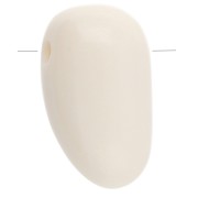 Acrylic dagger pendant 24x14 mm - White x1|raw }}