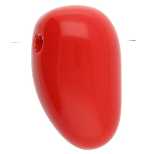 Acrylic dagger pendant 24x14 mm - Red x1