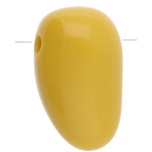 Acrylic dagger pendant 24x14 mm - Mustard x1