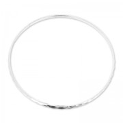 Flat faceted bracelet 68 mm fine silver plating x1|raw }}