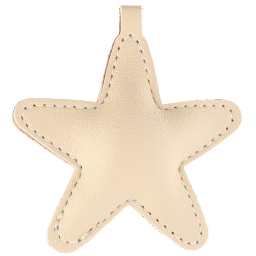 68 mm star pendant for bag jewelry - PU - Beige x1