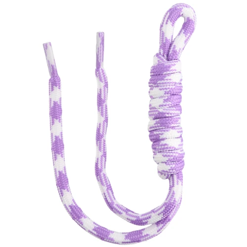 Paracord attachment for key ring and bag grigri - 22 cm - Mauve - White x1
