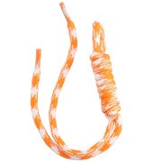 Paracord attachment for key ring and bag grigri - 22 cm - Orange - White x1|raw }}