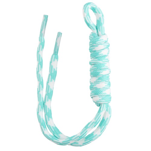 Paracord attachment for key ring and bag grigri - 22 cm - Turquoise White x1