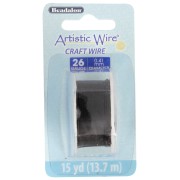Artistic Copper Wire 0.41 mm anti-tarnish - Black x13.7m