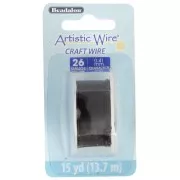 Artistic Copper Wire 0.41 mm anti-tarnish - Black x13.7m