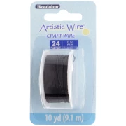 Artistic Copper Wire 0.51 mm anti-tarnish - Black x9.1m