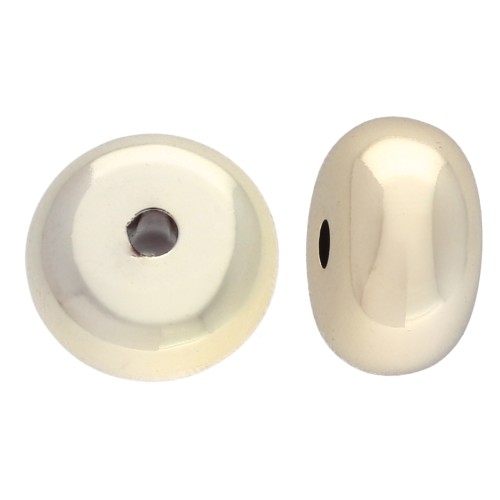 Rondelle beads 17x9.5 mm in CCB acrylic metallic - Gold x6