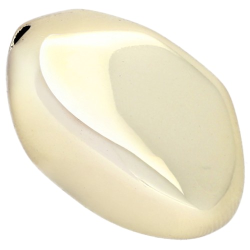 27x20 mm irregular faceted oval CCB acrylic bead - Gold x1