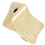 20x17.5 mm irregular bead in CCB acrylic metallic - Gold x1|raw }}