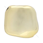 15x16 mm irregular diamond beads in CCB acrylic metallic - Gold x4