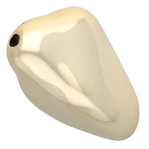 Irregular nugget bead 35x23 mm in CCB metallic acrylic - Gold x1