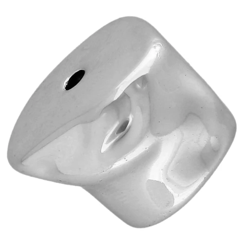 16x20 mm irregular beads in CCB metallic acrylic - Silver x1