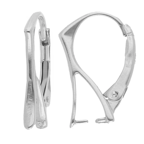 Dormeuses pendant clip 18 mm - 925 Sterling Silver x2