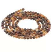 2mm round gemstone beads - Tiger eye x38cm