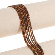 2mm round gemstone beads - Tiger eye x38cm