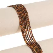 2mm round gemstone beads - Tiger eye x38cm