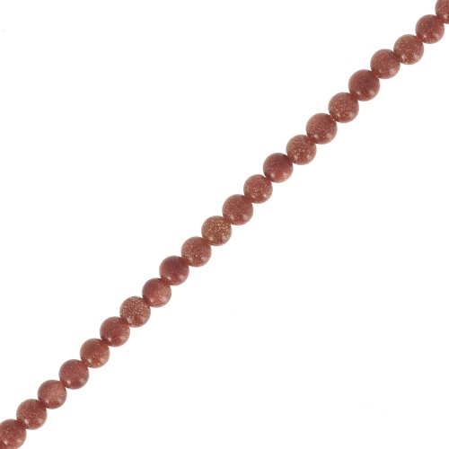 Bead Gold stone beads imitation Sun stone 2 mm x38cm