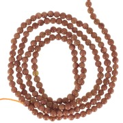 Bead Gold stone beads imitation Sun stone 2 mm x38cm