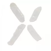 Pointed pendants in Crystal 10-50 mm Crystal x4