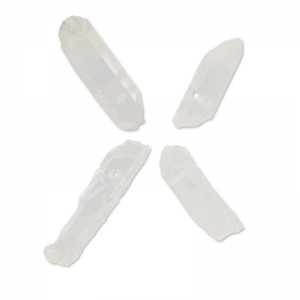 Pointed pendants in Crystal 10-50 mm Crystal x4