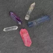 Pointed pendants in Crystal 10-50 mm Crystal x4