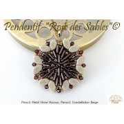 Glass beads Piros® by Puca® 2x5 mm - Metal Shine Powder Rose x10g