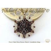 Glass beads Piros® by Puca® 2x5 mm - Metal Shine Powder Rose x10g