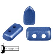 Glass beads Piros® by Puca® 2x5 mm - Metal Shine Royal Blue x10g|raw }}