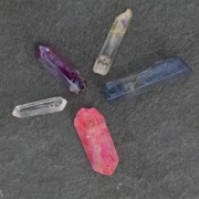 Pointed pendants in Crystal 10-50 mm Pink x4