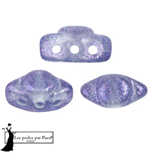 Glass beads Volos® by Puca® 4x8 mm - Candy Blueberry x10g