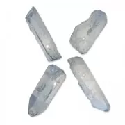 Pointed pendants in Crystal 10-50 mm Steelblue x4