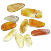 Irregular beads drops 12-22 mm Red Agate x10|raw }}