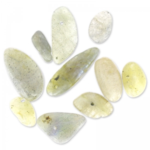 Irregular beads drops 12-22 mm Labradorite x10