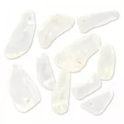 Irregular beads drops 12-22 mm Cristal de Roche x10