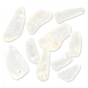 Irregular beads drops 12-22 mm Cristal de Roche x10