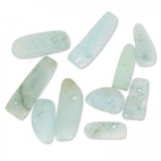 Irregular beads drops 12-22 mm Aquamarine x10|raw }}