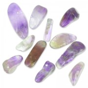 Irregular beads drops 12-22 mm Amethyste x10