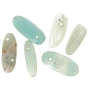 Irregular beads drops 12-22 mm Amazonite x10|raw }}