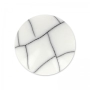 Synthetic cabochon rond 12mm imitation Howlite x1|raw }}