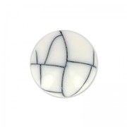Synthetic cabochon rond  8mm imitation Howlite x1|raw }}
