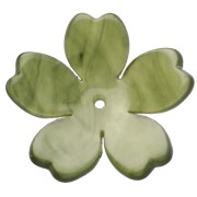 25 mm acetate flower pendant - Khaki marble x1|raw }}