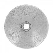 Spacers  lisses 15 mm old silver tone x10