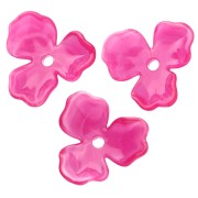 23.5 mm Acetate Flower Pendant - Fuschia Marble x1