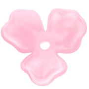 23.5 mm Acetate Flower Pendant - Light Pink Marble x1