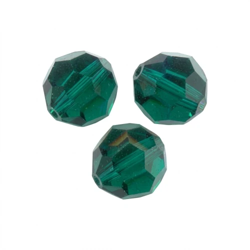 Round beads PureCrystal 5000 6 mm - Emerald x6