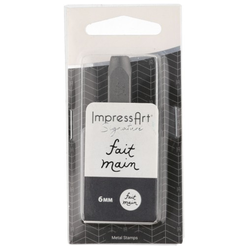 ImpressArt steel stamp - 6 mm - Handmade x1