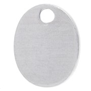 Oval charm 10x8 mm ImpressArt - Aluminium x1|raw }}