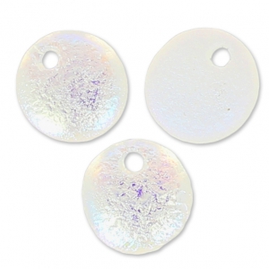 Lentils 6mm Etched Crystal AB Full x50